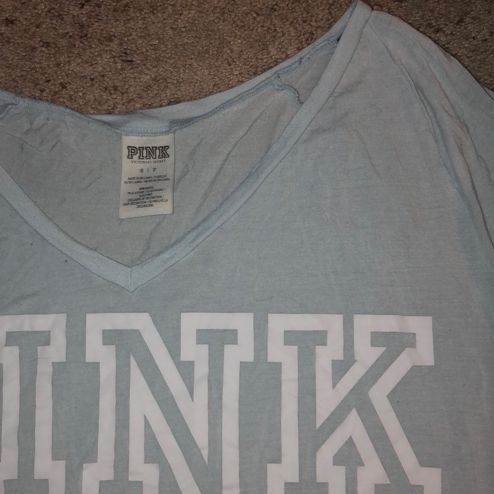 Light blue PINK tee